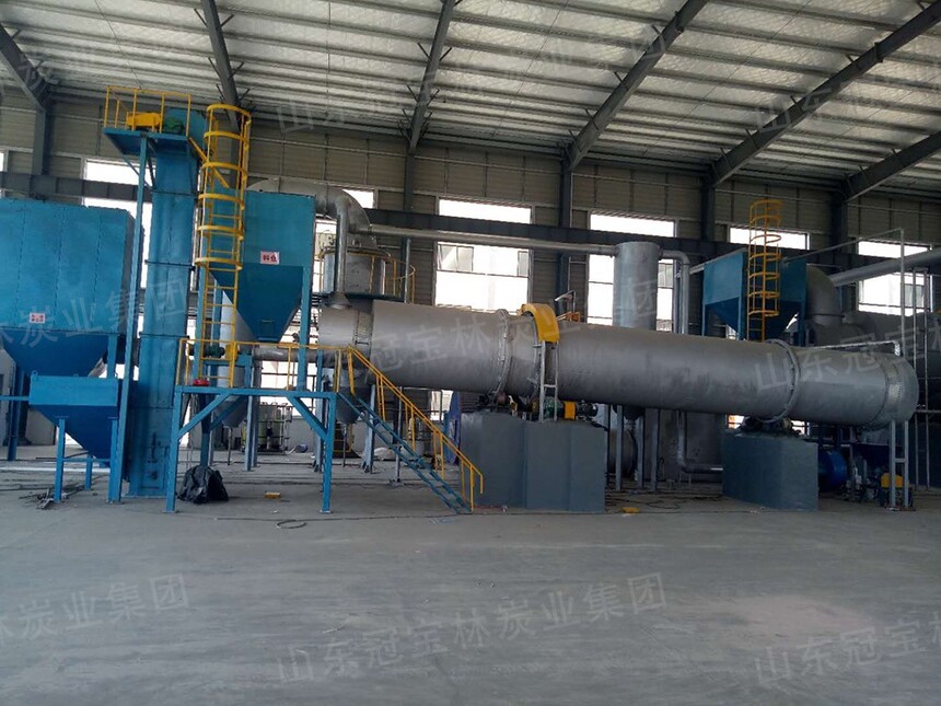 Rotary-Kiln Carbonization System for Carbonaceous Feedstocks